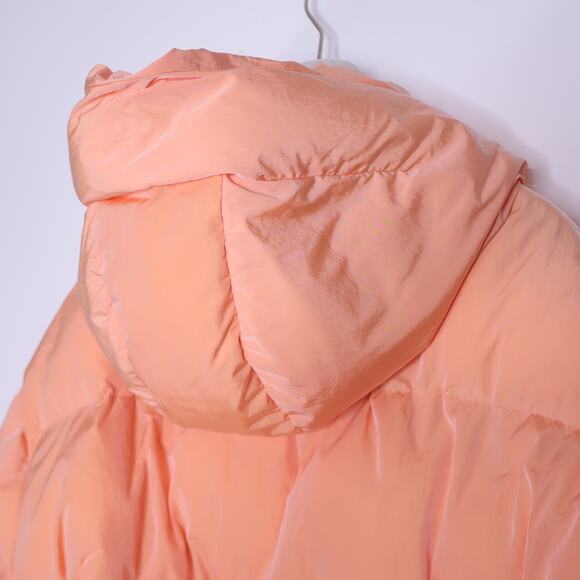 STELLA McCARTNEY NEW Kayla Quilted Down Puffer Jacket Orange Women's 50/16 - Picture 10 of 15